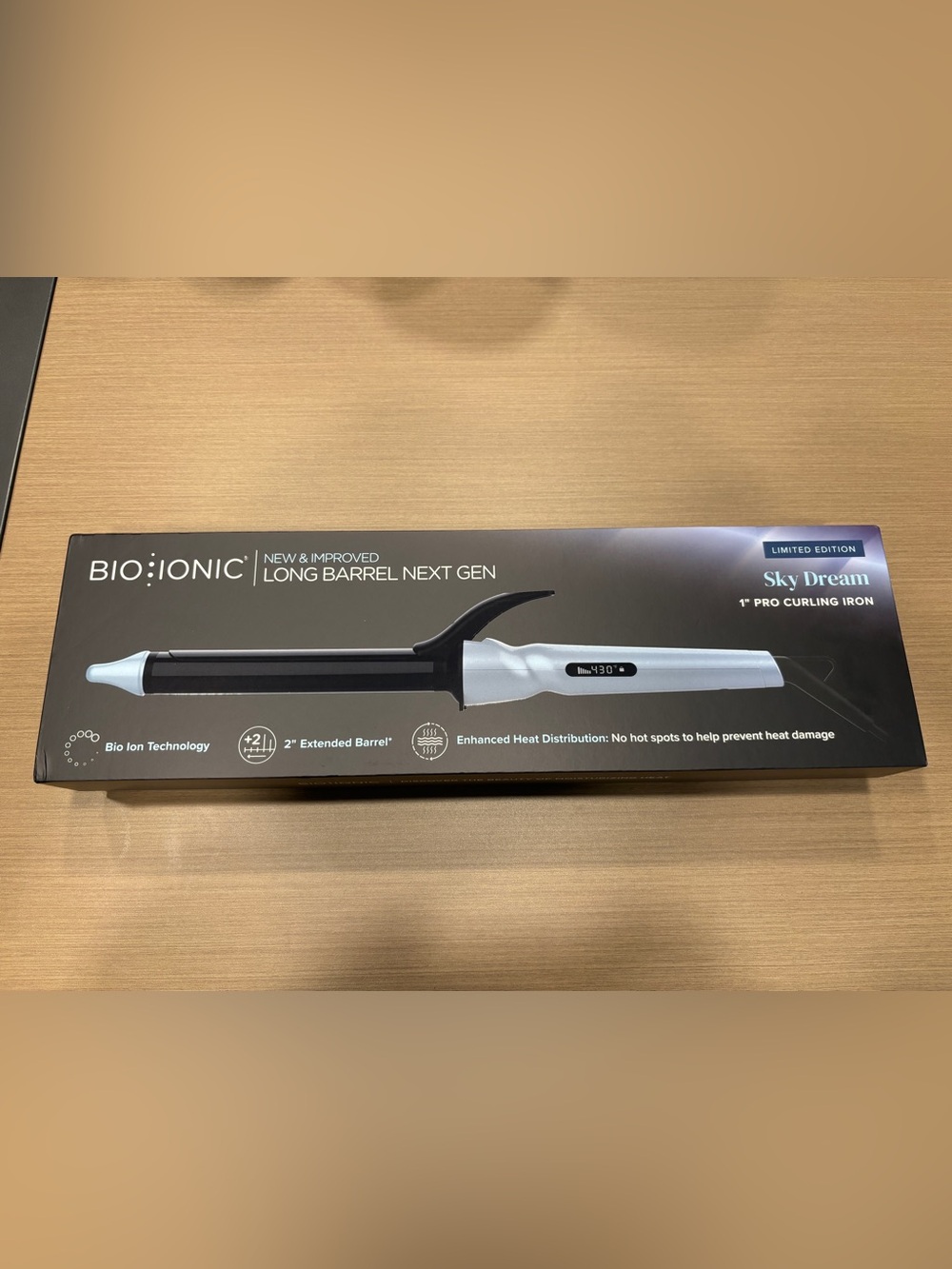 Bio Ionic Long Barrel Next Gen 1" Pro Curling Iron, Sky Dream